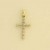 9ct 15x10mm 10pt DIAMOND RUB SET CROSS