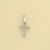 9ct WHITE 10pt DIAMOND CHANNEL SET CROSS
