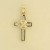 9ct 25pt DIAMOND WIRE WRAPPED CROSS