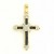 9ct 3pt DIA./SAPPHIRE SET CAPPED CROSS