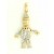 9ct 30mm 4pt DIA.SET CLOWN PENDANT