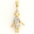 9ct 25mm 3pt DIA.SET CLOWN PENDANT     =
