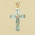 9ct 0.33pt DIAM/TOPAZ 22x16mmFANCY CROSS