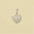 9ct WHITE 10pt DIAMOND 10mm HEART PEND.