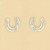 9ct 5pt DIA.PAVE SET HORSESHOE STUDS