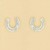 9ct 5pt DIA.PAVE SET HORSESHOE STUDS