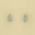 9ct WHITE 15pt DIAMOND TEARDROP EARRING