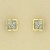 9ct 1ct DIA SET SQUARE CLUSTER STUDS