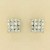 9ct 80pt SQ DIA SET SQ.STUDS