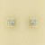 9ct 25PT DIAMOND SQUARE CLUSTER STUDS