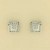 9ct WHITE 25pt DIA SQUARE CLUSTER STUDS