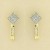 9ct 25pt DIAMOND SET FANCY STUDS