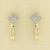 9ct 25pt DIAMOND SET FANCY STUDS