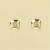 9ct 10pt DIAMONDS/SQUARE SETTING STUDS