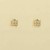 9ct 12pt PRINCESS CUT DIAM SQUARE STUDS
