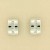 9ct WHITE 20pt CHANNEL SET CURVED STUDS