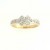 9ct 10pt DIA.SET KISS CROSS RING       =