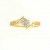 9ct 10pt DIA.SET FILIGREE CLUSTER RING