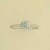 9ct WHITE 10pt DIAMOND CLUSTER RING
