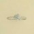 9ct WHITE 10pt DIAMOND CLUSTER RING