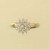 9ct 50pt DIAMOND 4 TIER CLUSTER RING