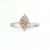 9ct WHITE 25pt DIA.SET KITE CLUSTER RING