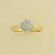 9ct 25pt DIAMOND CLUSTER RING