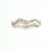 9ct WHITE 25pt DIA SET WAVY 1/2 ET