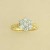 9ct 80pt DIA 7 STONE CLUSTER RING