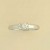 9ct WHITE 10pt DIAMOND SOLITAIRE RING