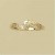 9ct 15pt DIAMOND FANCY CROSSOVER RING