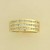 9ct 60pt DIAMOND 3 ROW CHANNEL SET RING