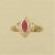9ct 18pt DIAMOND/RUBY MARQUISE RING