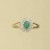 9ct 11ptDIAM/EMERALD 3 TIER CLUSTER RING