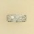 9ct WHITE 10pt SQ.DIA.SET OPEN 6mm BAND