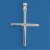 SPC 25x20mm DIAMOND SET CROSS PENDANT +C