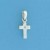 SPC DIAMOND SET 12x8mm CROSS PENDANT +C=