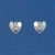 SPC DIA.SET 8mm HEART STUDS