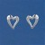 SPC DIA.SET OPEN TIF HEART STUDS