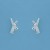 SPC 11mm DIA SET FLAT KISS CROSS STUDS