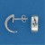 SPC SAPPHIRE SET 1/2 HOOP STUDS