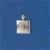 SIL/9ct TAG PENDANT WITH SQUARE       +C