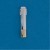 SIL/9ct 22x5x3mm RECT.PEND/9ct BASE   +C