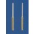 SIL/9ct LONG TUBE DROP STUDS           =
