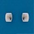 SIL/9ct CUSH STUD/DIAMOND