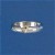 SIL/9ct GOLD HEART 3mm D SECT RING