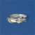 SIL/9ct DOUBLE CROSS 4mm D SECT RING