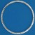 SIL/9ct STITCHES FLAT SLAVE BANGLE