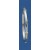 SIL/9ct 5mm OVAL HINGED BANGLE/3 CROSSES