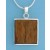 SPC 22mm SQUARE WOOD PENDANT